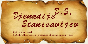 Đenadije Stanisavljev vizit kartica